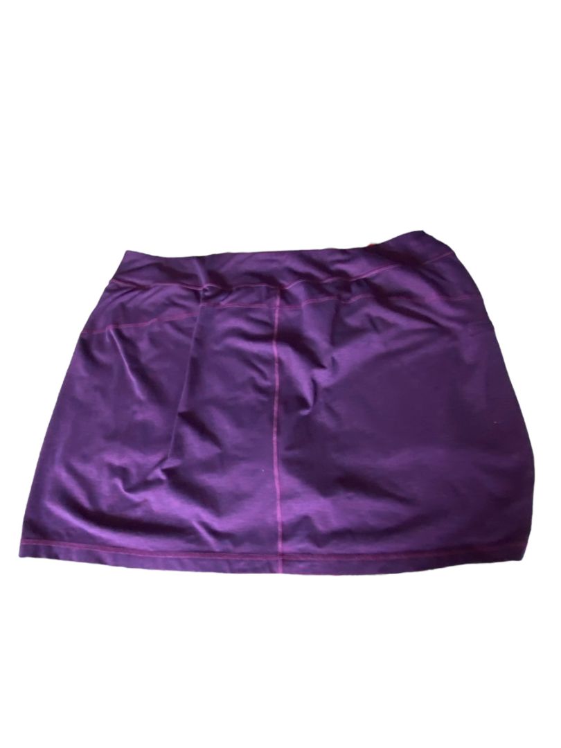 3X Duluth Trading Co Purple Stretch Skort Zip Pocket