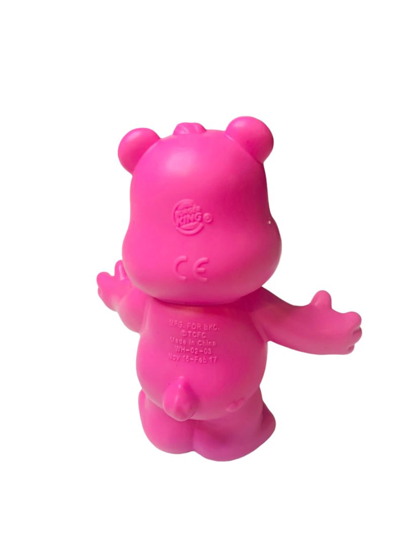 2017 Burger King Kids Meal Toy Care Bear Cheer Pink 4" Figure Figurine Rainbow