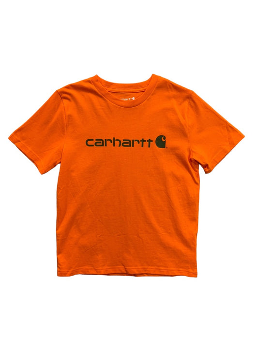 Small (8-10) Carhartt Boys New Short Sleeve Exotic Orange Graphic Tshirt