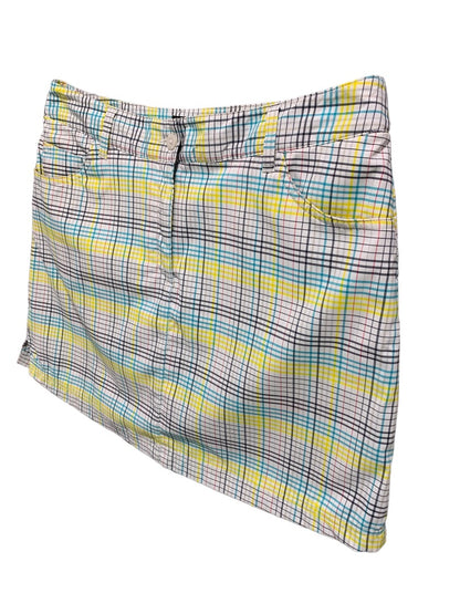 Size 8 Slazenger Womens Golf Plaid Skort Skirt Undershorts Pockets