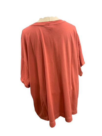 4X Old Navy Womens Tshirt Crewneck Dark Coral Plus Size 100% Cotton