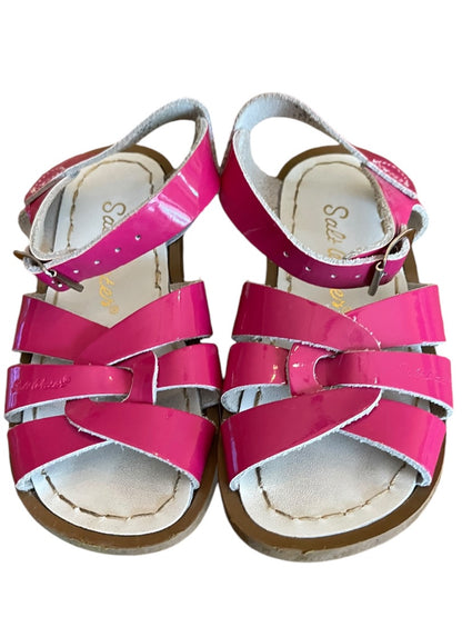 Size 8 Girls Salt Water 800 Series Sandal Shiny Fushia Sandals