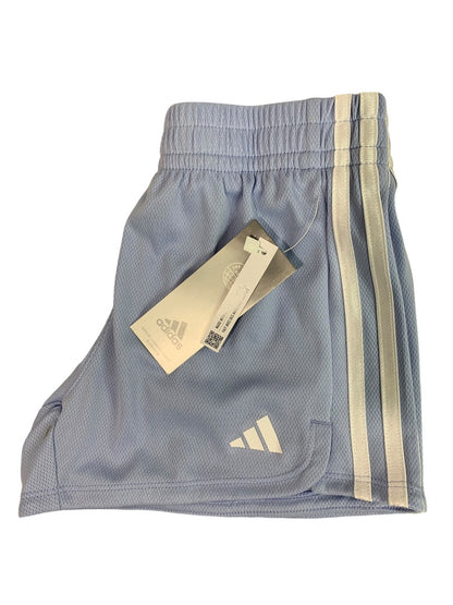 Small (7/8) Adidas Girls Light Blue Shorts Pull On AH4382