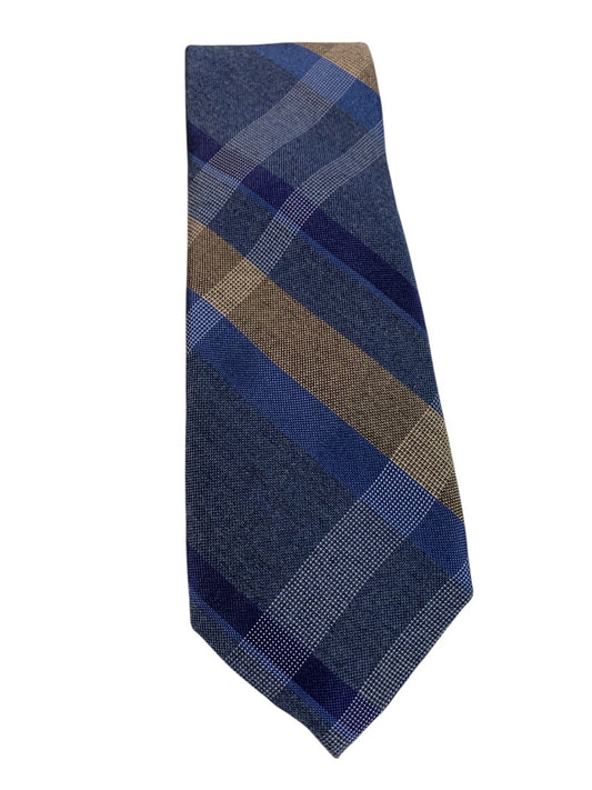 Joseph Abboud Mens Vintage Plaid Tie Necktie Silk 60 Inch