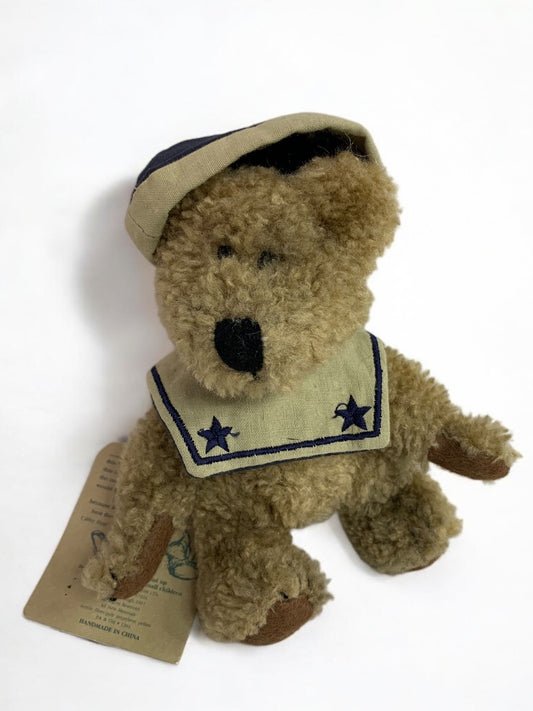 Boyds Bears Plush Jointed Chauncey 1990s Sailor Cap 6 Inch Articulated