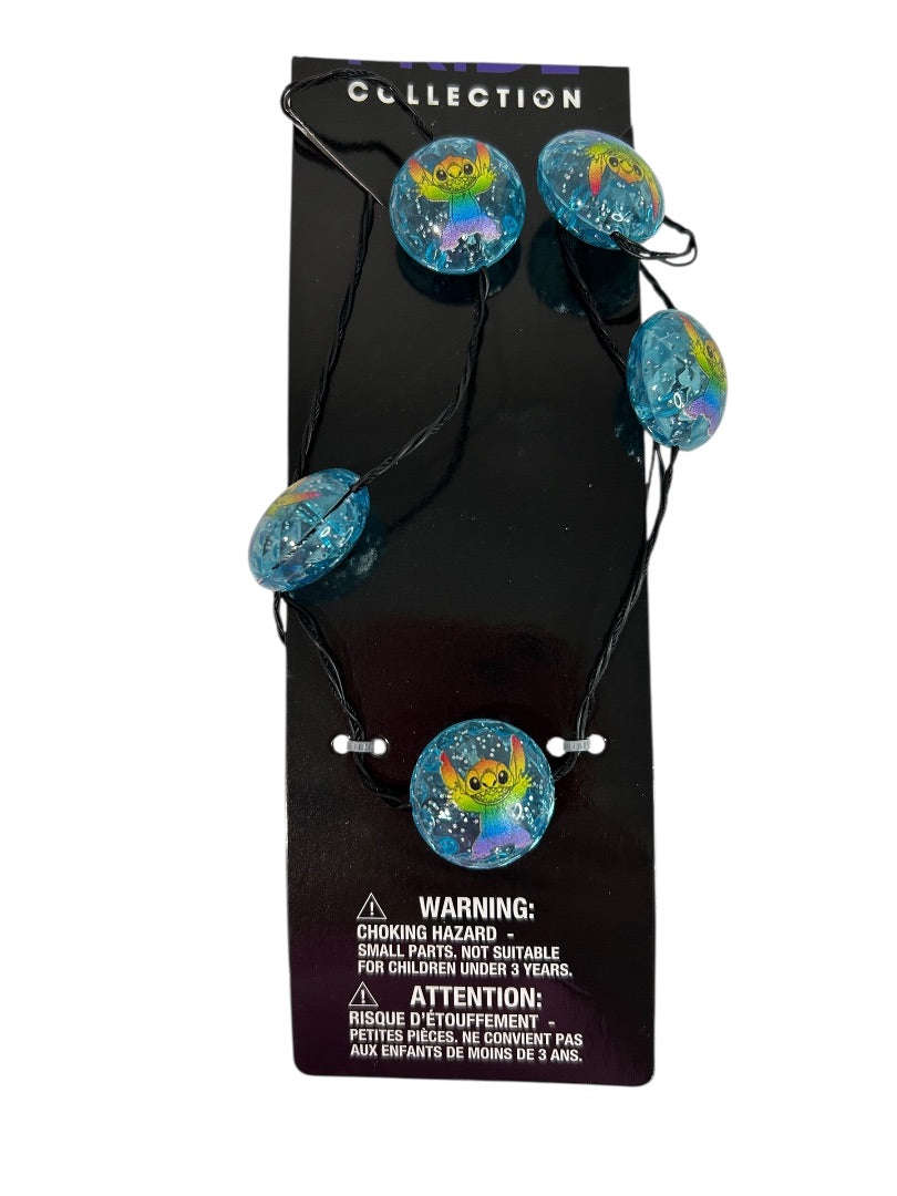 Claires New Disney Pride Collection Stitch Light Up Necklace
