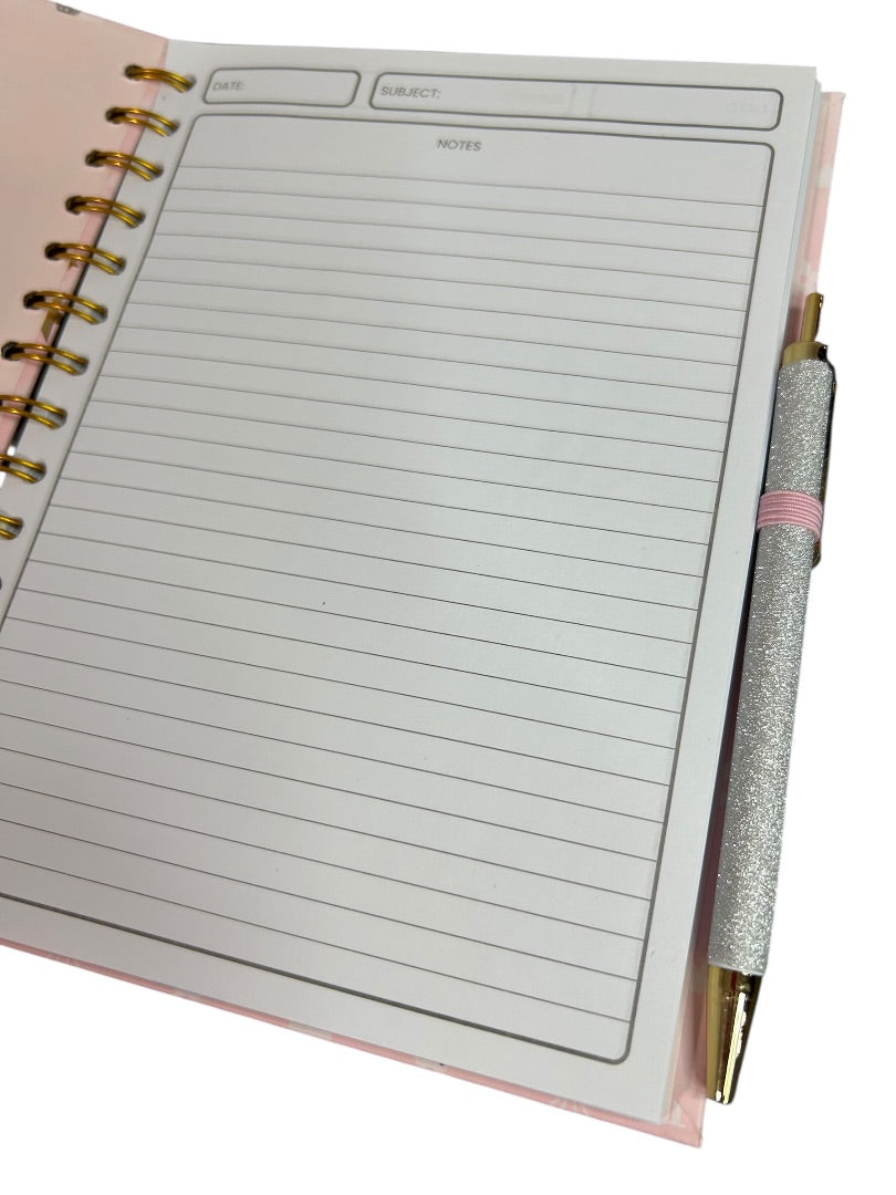 Claires New Butterfly Lined Journal Spiral Bound 8 x 6 Inch