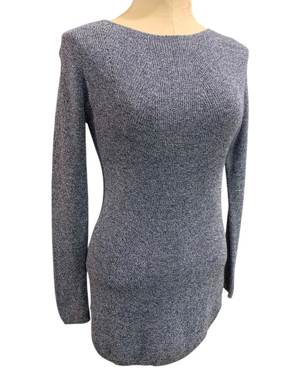 Petite Talbots Marled Knit Cashmere Blend Womens Tunic Sweater