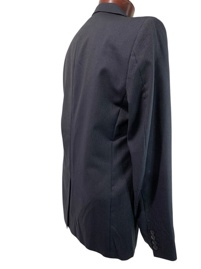 40R Calvin Klein Mens Slim Fit New Sport Coat Jacket Navy Blue Pinstripe Wool
