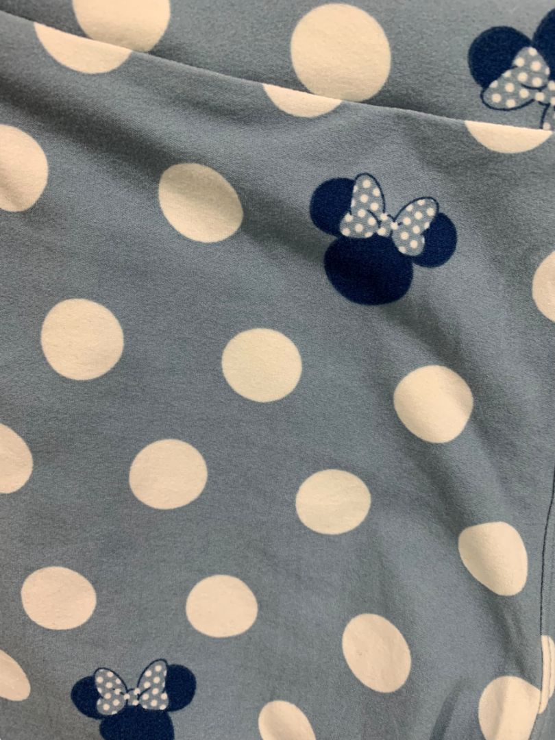 One Size LulaRoe Womens Leggings 2 Pair Pink Minnie Blue