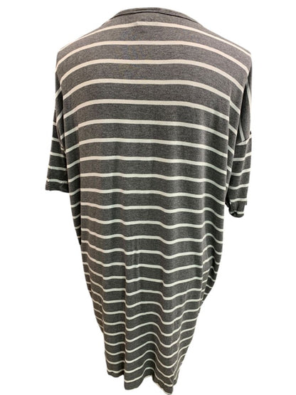 Size Small LulaRoe Womens Gray White Irma Tunic Hi Lo Tshirt