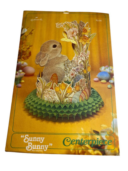 Vintage Hallmark Sunny Bunny Honeycomb Centerpiece 13" 300ECP4-2