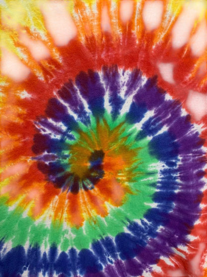 Size XL Adult Tie Dye Tshirt Short Sleeve Bright Spiral