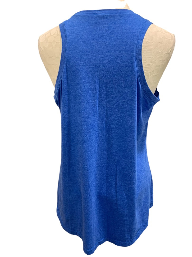 XL Reebok Womens Blue Activewear Tank Top Sleeveless Work Out Shirt