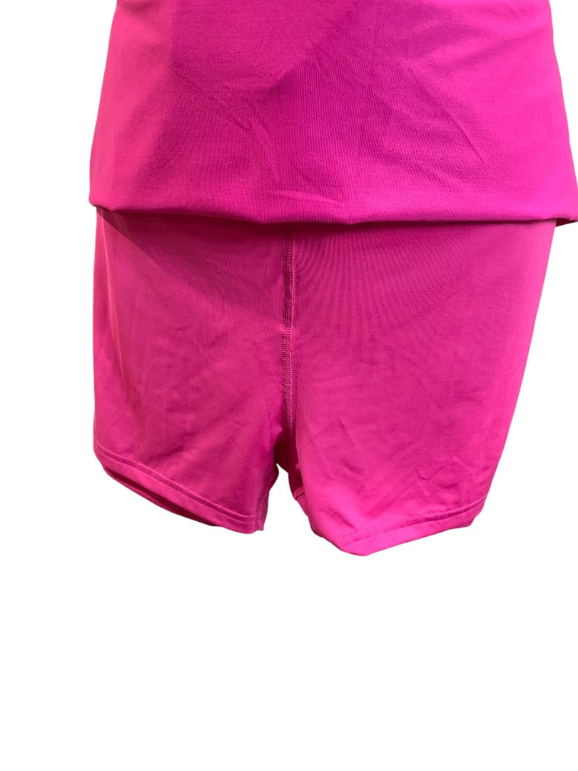 2XL Adidas Womens New Print Golf Skirt Skort Fuchsia HY4096