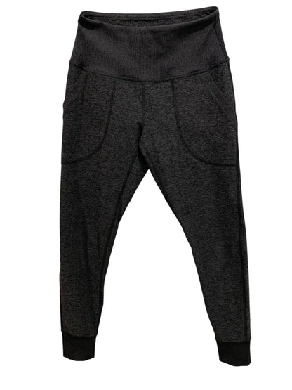 XS Zella Womens Jogger Style Leggings Pockets Heathered Black