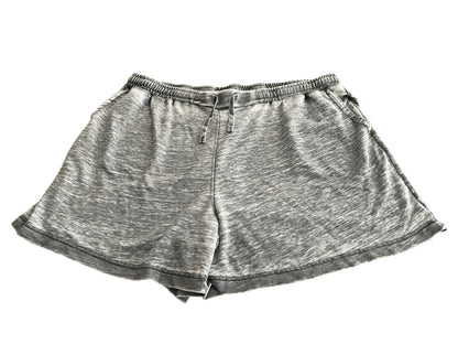 3X June & Delancey Elastic Waist Drawstring Shorts Gray Womens