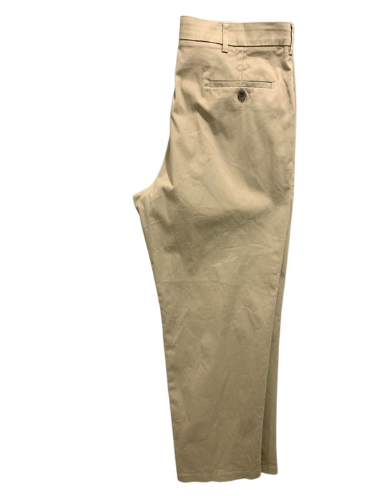 38 x 32 Haggar Mens Chino Pants Tan Comfort Waist Expandomatic