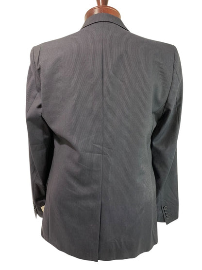 40R Calvin Klein Mens Slim Fit New Sport Coat Jacket Navy Blue Pinstripe Wool