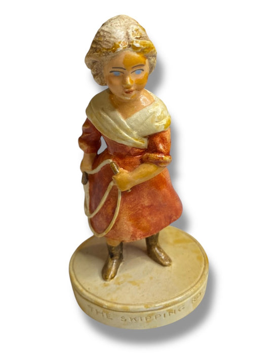 Sebastian Miniatures Signed Figurine The Pilgrims The Skipping Rope 1978 4"
