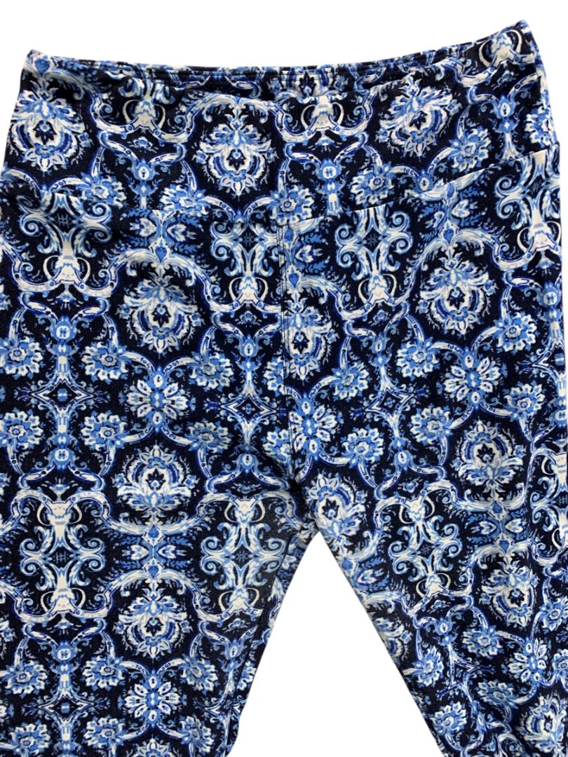 One Size LulaRoe Womens Leggings 3 Pair Assorted Purples Blues