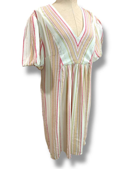 Size 14 Maggy London V-Neck Drop Shoulder Boho Dress