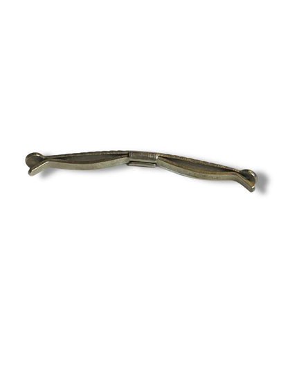 Vintage Silvertone Collar Bar Clip 2" Rope Design