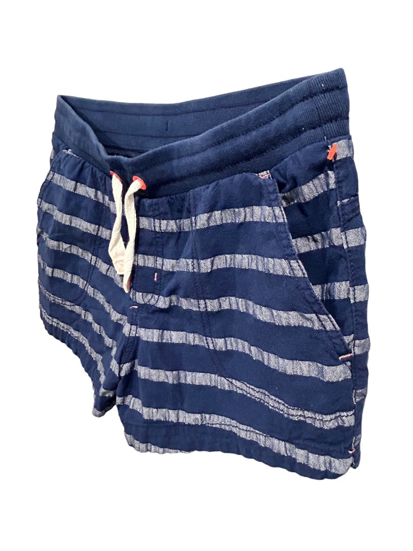 XL (14/16) Cat & Jack Girls Navy Blue Stripe Pull On Shorts Cotton Blend