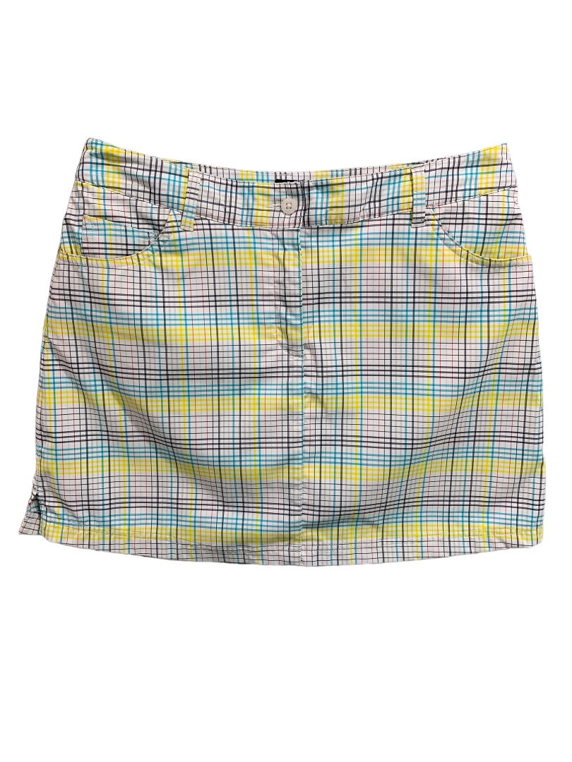 Size 8 Slazenger Womens Golf Plaid Skort Skirt Undershorts Pockets