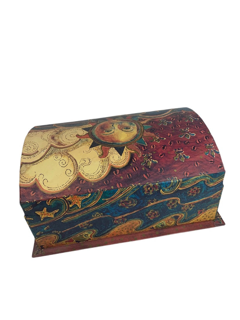 Decorative Domed Storage Box Stationery Drawer Pen Sun