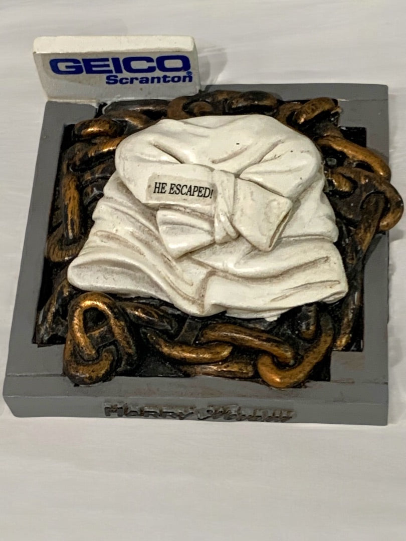 Promotional Geico Scranton RailRiders Houdini Paperweight Magic Night