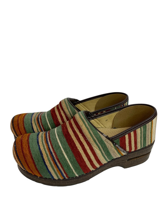 Size 41 Dansko Vegan Striped Clog Mules Comfort Shoes