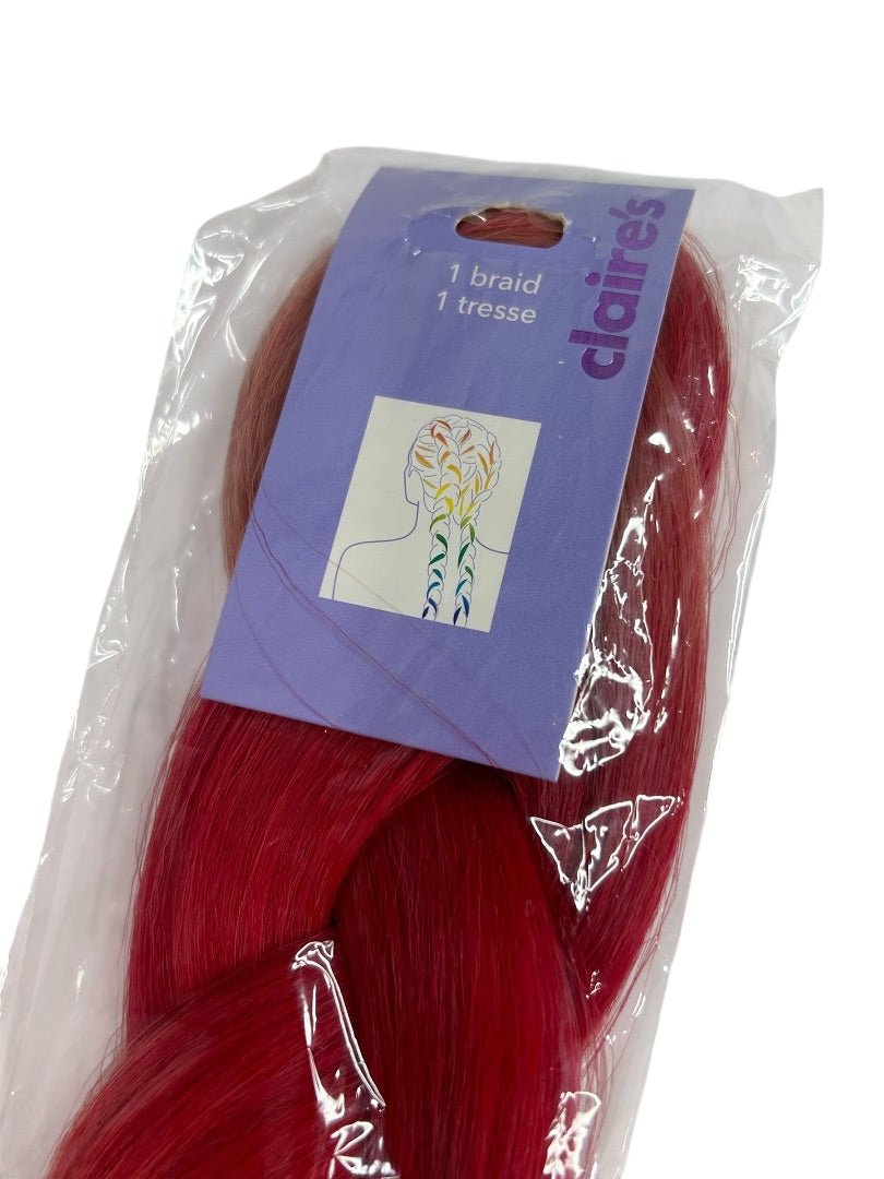Claires New Rainbow Ombre Braid 19 Inch Synthetic Hair