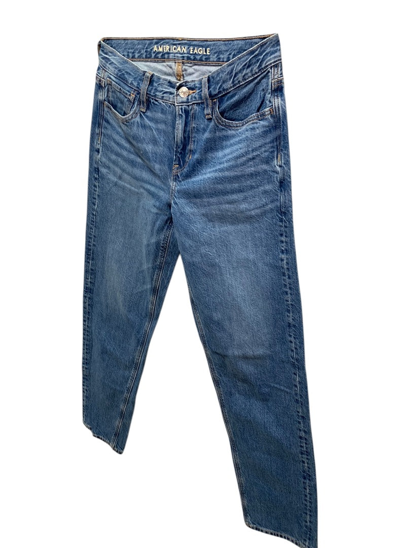 Size 0 American Eagle Womens Jeans 90s Straight Leg Denim