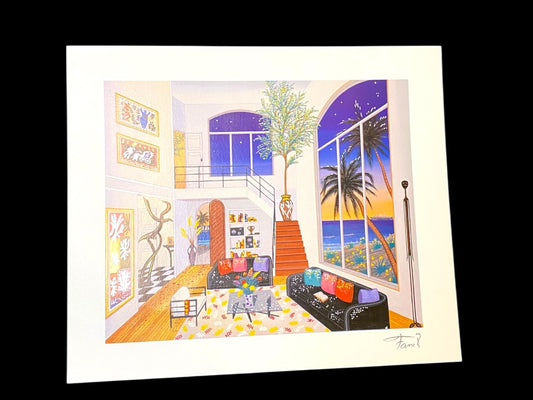 Fanch Francios Ledan Interior with Three Matisse Seriolithograph & COA Numbered 1999