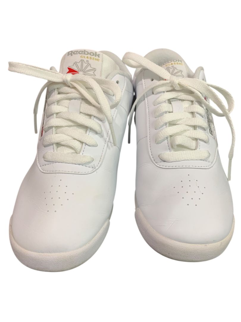 Size 8 Reebok Classic Womens White Leather Princess Walking Shoe Sneaker