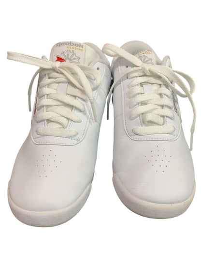 Size 8 Reebok Classic Womens White Leather Princess Walking Shoe Sneaker