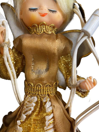 1960s Christmas GE Heavenly Angel Lighted Tree Topper Working Rough
