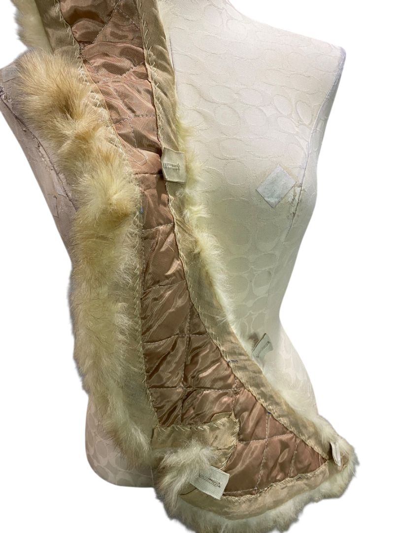 Vintage Fox Fur Collar Trim Handmade 36" Length