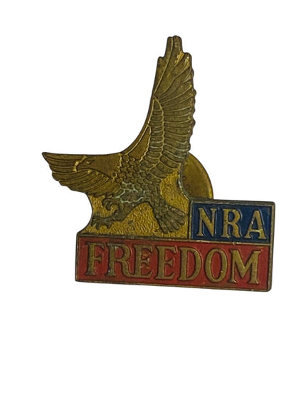 Vintage NRA Freedom Lapel Pin Eagle 1" National Rifle Association