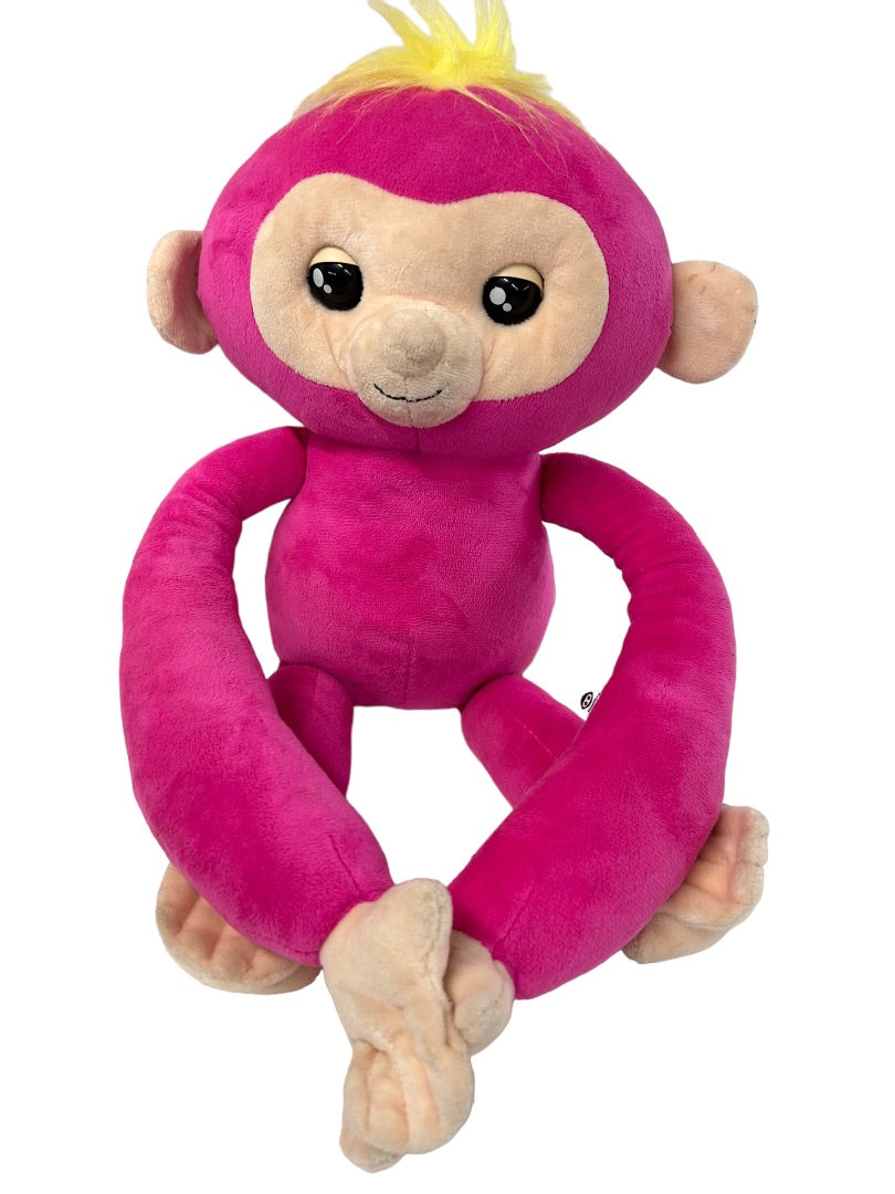 Fingerlings HUGS Bella Pink Interactive Talking Plush Monkey Pet Toy 17"