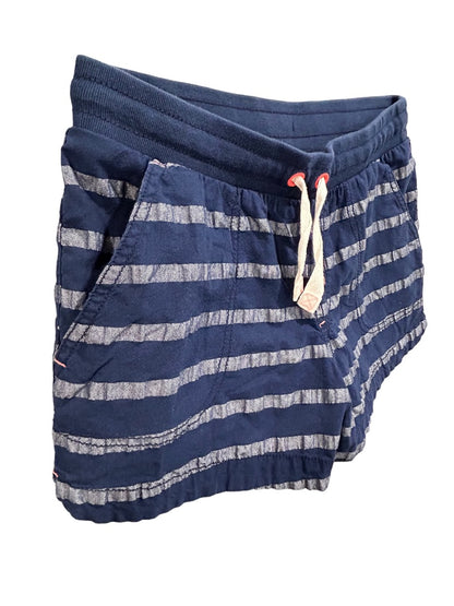 XL (14/16) Cat & Jack Girls Navy Blue Stripe Pull On Shorts Cotton Blend