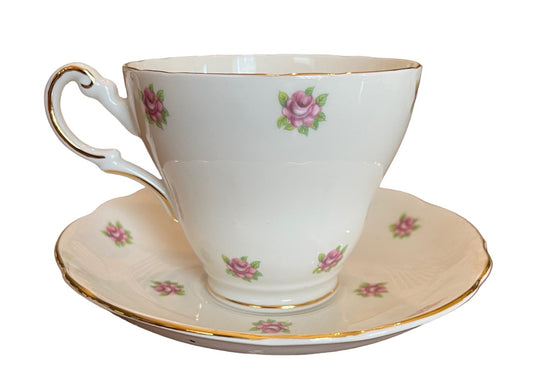Vintage Regency English Bone China Cup Saucer Made in England