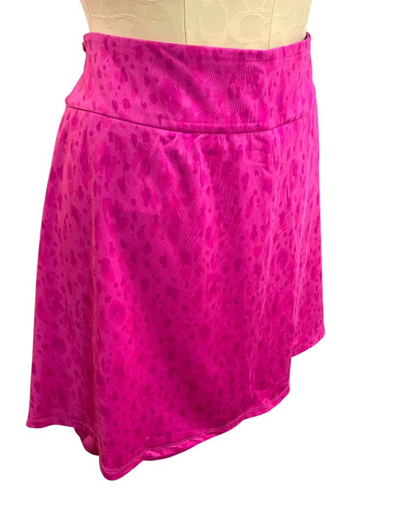 2XL Adidas Womens New Print Golf Skirt Skort Fuchsia HY4096