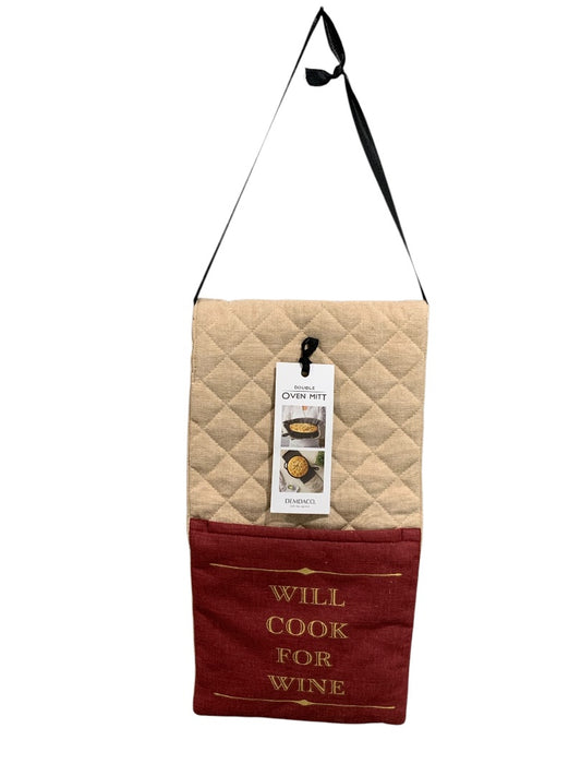 Demadco New Double Oven Mitt Will Cook for Wine