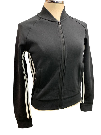 XS Adidas New Womens Black Track Must Haves Full Zip Jacket DX7971