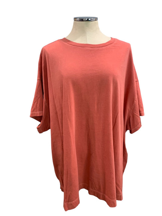 4X Old Navy Womens Tshirt Crewneck Dark Coral Plus Size 100% Cotton