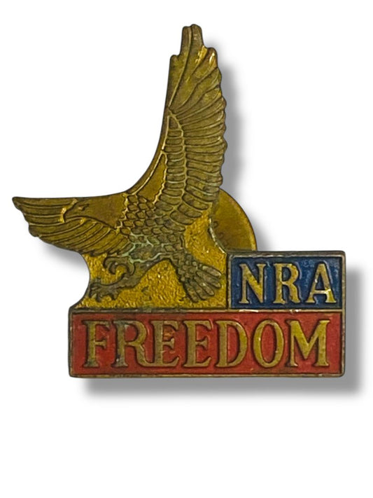Vintage NRA Freedom Lapel Pin Eagle 1" National Rifle Association