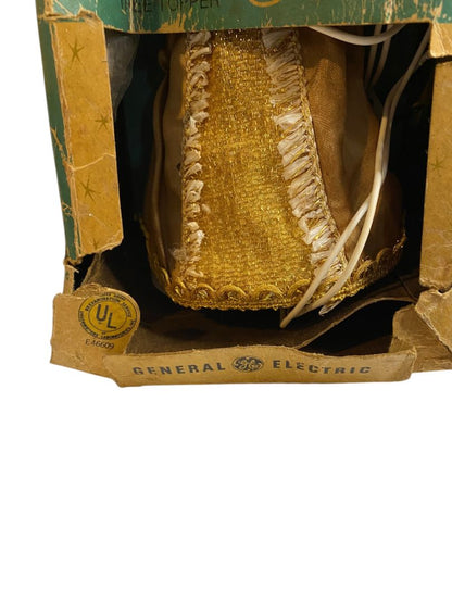 1960s Christmas GE Heavenly Angel Lighted Tree Topper Working Rough