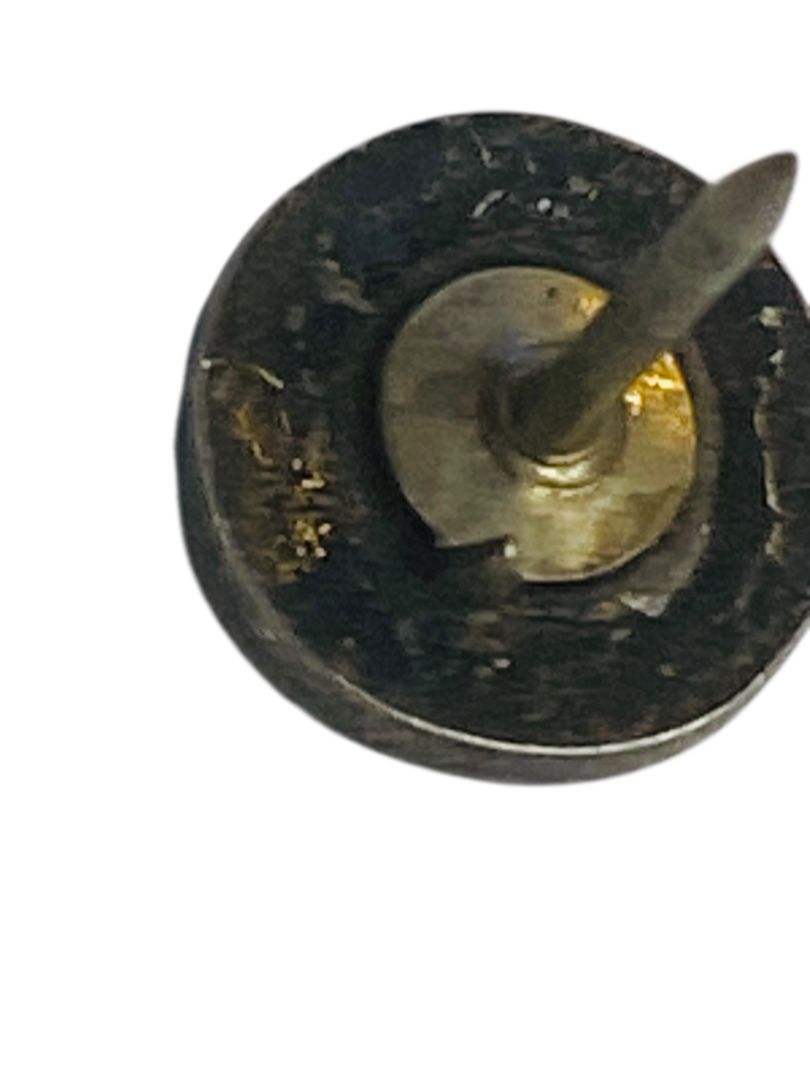 Vintage Silvertone Tie Tack Pin with Bar Primitive Symbol